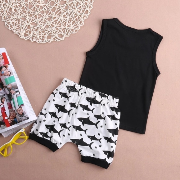 Baby Shark Tank and Shorts Outfit - Picture 5 of 6